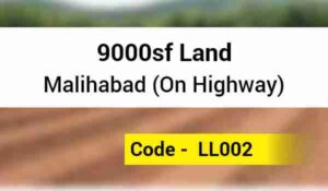 9000sf Land on Malihabad mohan On Highway