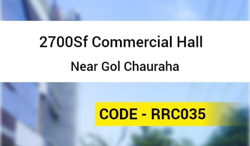 2700Sf Commercial Hall Near Gol Chauraha
