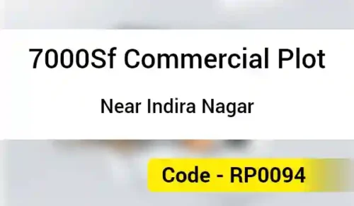 7000Sf Commercial Plot Near Indira Nagar