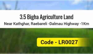 3.5 Bigha Agriculture Land Near Kathghar, Raebareli -Dalmau Highway