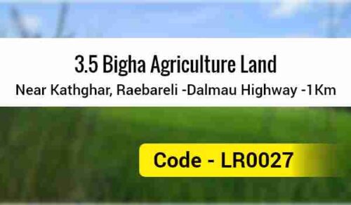 3.5 Bigha Agriculture Land Near Kathghar, Raebareli -Dalmau Highway