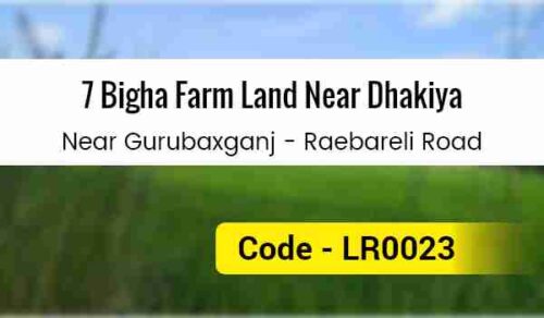 7 Bigha Farm Land Near Dhakiya Near Gurubaxganj - Raebareli Road
