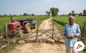 खेत का रास्ता बंद करने पर blocking a farm road.